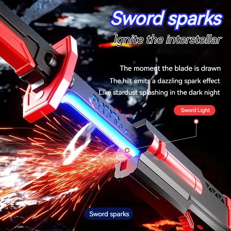 

New Sparkling Laser Sword Toy For Boys Flaing Samurai Knife Glowing Light Children Toys For Adult Children Plaything