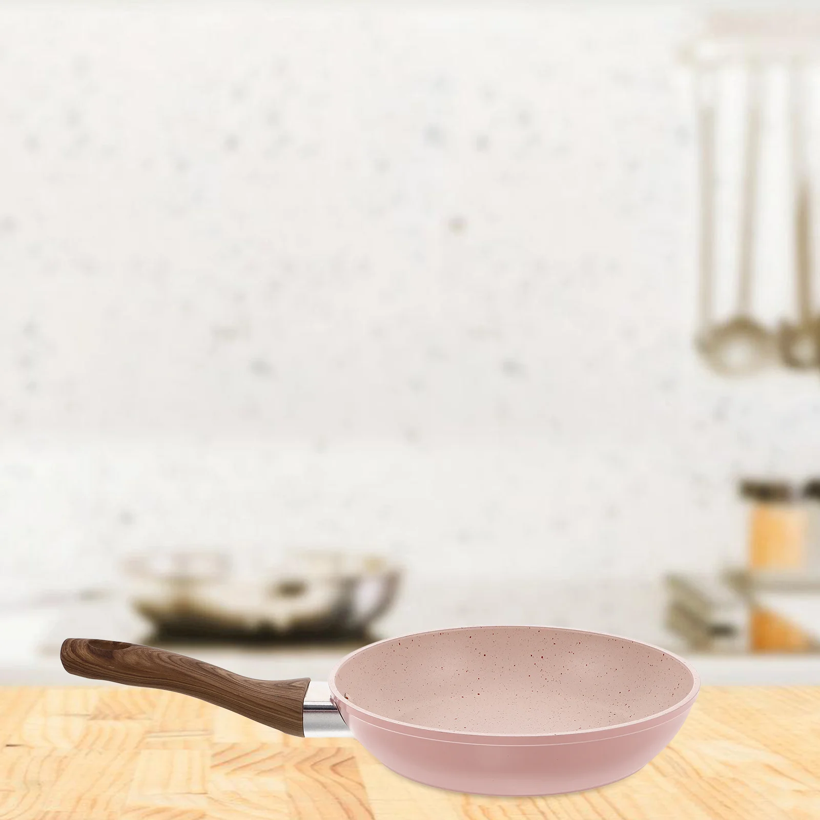 

Mini Frying Pan Nonstick Small Aluminum Skillet Home Cooking Wood Handle Heat Resistant Ideal For Eggs Bacon Vegetables