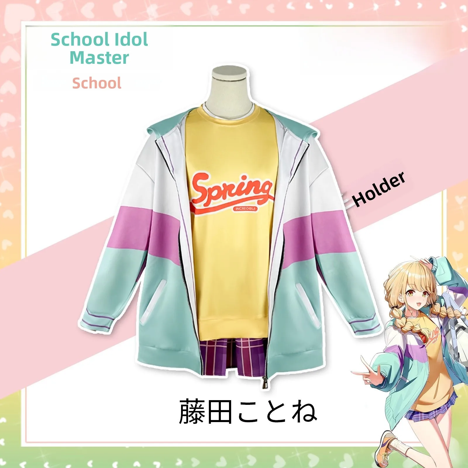 Kostium Cosplay Liliya Kompletny Zestaw Damski Strój Szkolny JK Anime Idol Master Hanamaru Kaguya Cosplay Dr orm