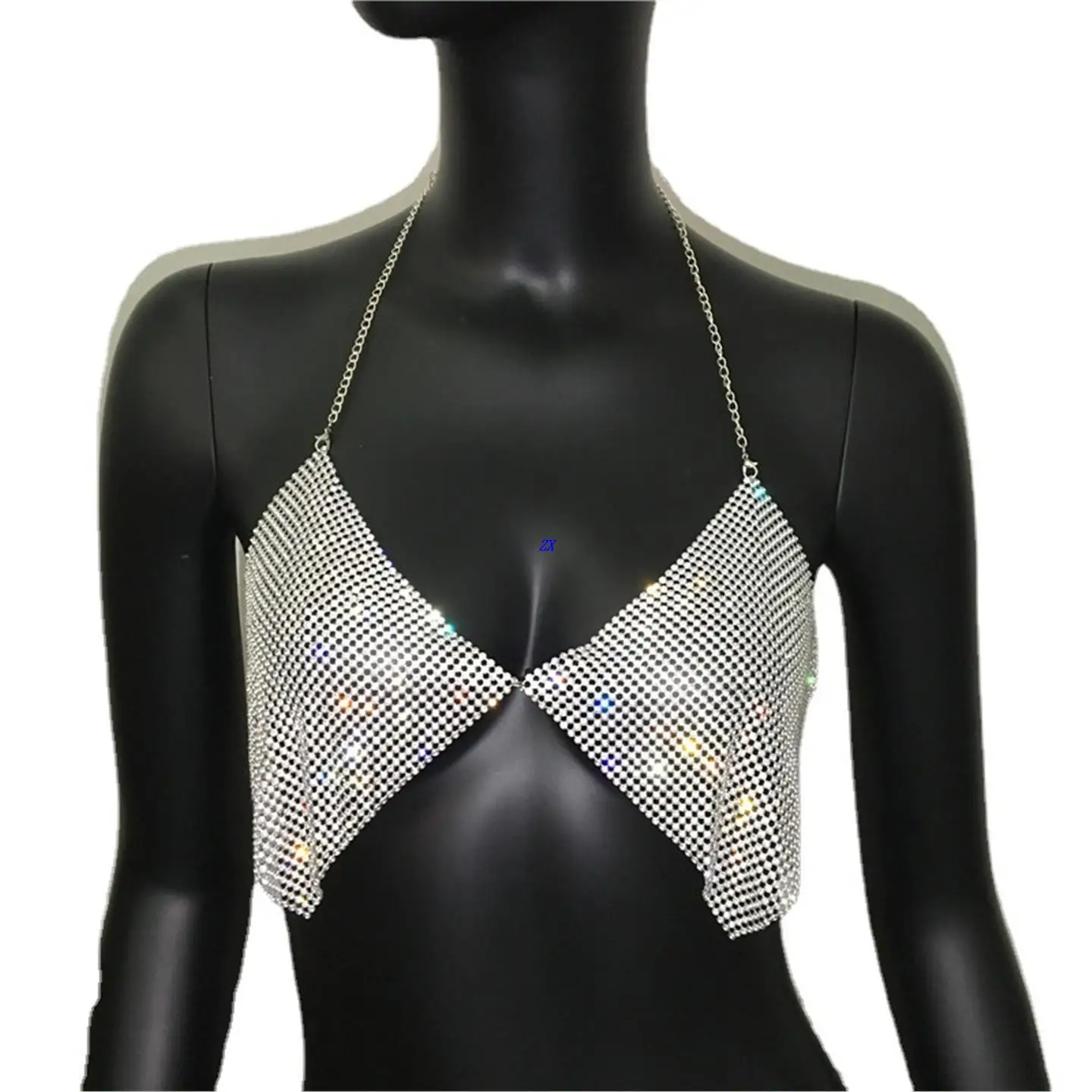 

Cross-Border Sexy Women's Vest Strap Beach Bikini Sparkling Ne Hanging Strap Fla 3D Effect A-Line Narrow oulder Women's...