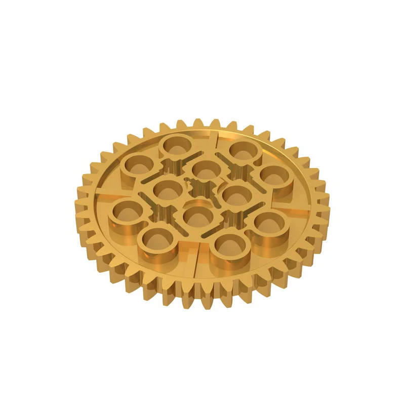 Blocos de construção Gobricks GDS-1099 técnico, dente de engrenagem 40 educacional compatível com 3649 peças de bricolagem infantil