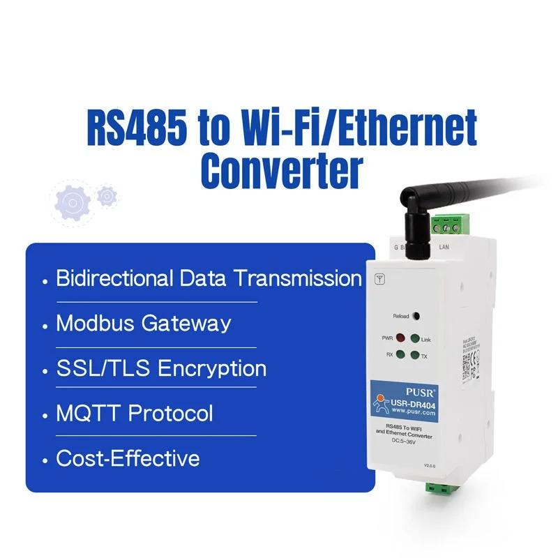 usr-dr404-rs485-wifi-イーサネットコンバータ-modbus-rtu-tcp-ゲートウェイ-80211-a-b-g-n-wlan-シリアルサーバー-ssl-tls-暗号化