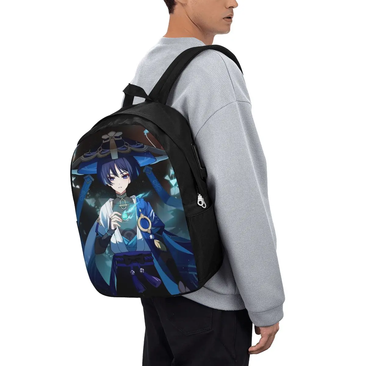 

Scaramouche And Wanderer Game Backpack ravel Notebook Bag Computer College Student School Bag Laptop Shoulder Bags for Men Women