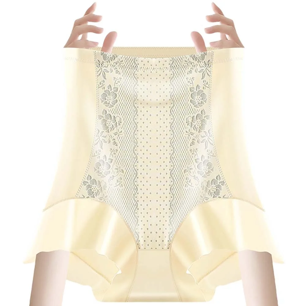 

High Waist Postpartum Body Shaper Shapewear Flower Seamless Underpants Belly Contracting Floral Panties Tummy Control Underwear