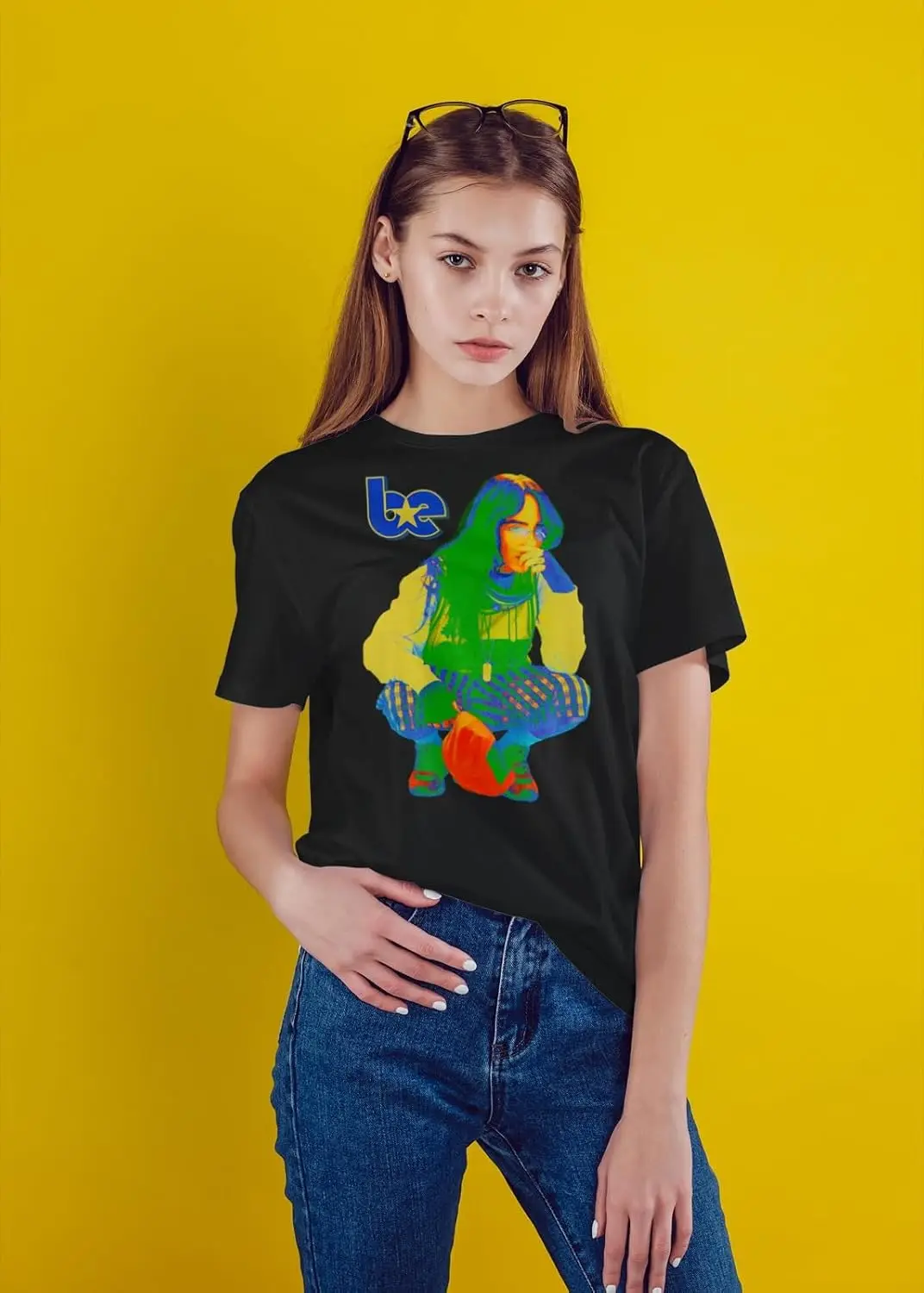2Bhip Billie Eilish Hit Me Hard and Soft Graphic T Shirt Black