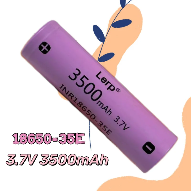 Batterie rechargeable au lithium-ion 18650 100% originale, 3500 mAh, taux de décharge élevé 25A, tension nominale 3,7 V pour l'électronique