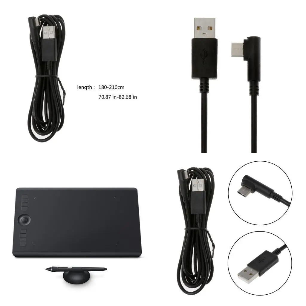 

R53C Replacement Data USB Type-C Cable Power Supply Charging Cord For Wacom Intuos