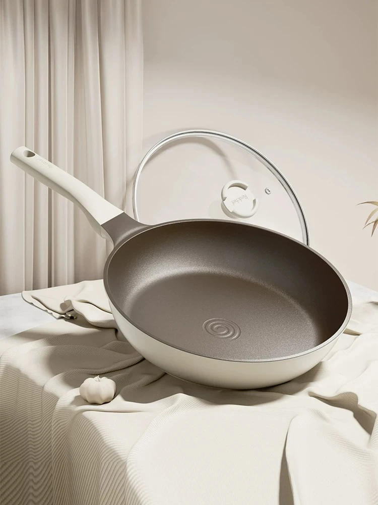 PYH pan non-stick household oil frying pan ceramic uncoated frying steak pan omelette wok