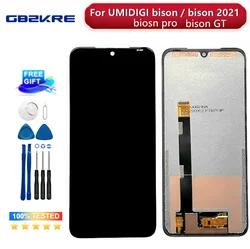 Tela de toque LCD para Umidigi Bison, telefone original, 6,3 polegadas, 2340x1080, GT, Pro, BISON, 2021, Novo