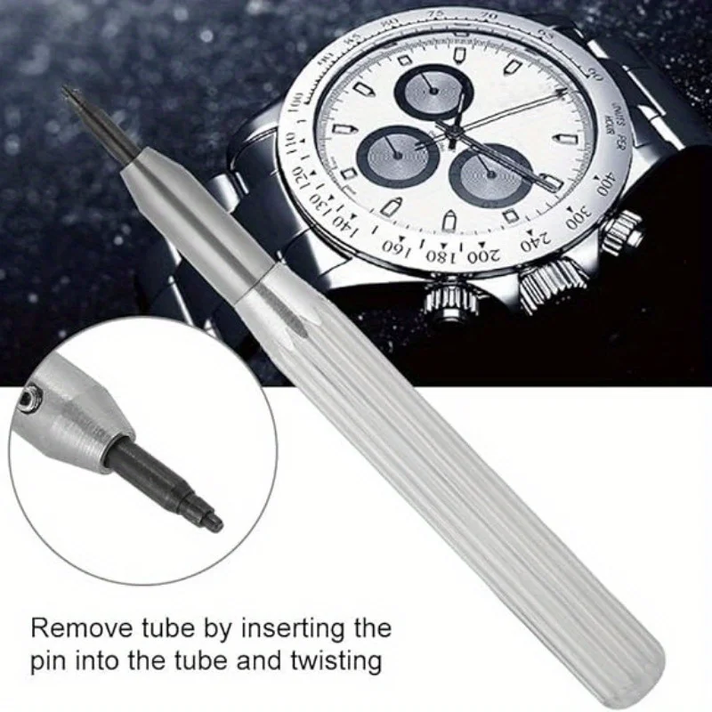 Watch Crown Tube Insert Remover Tool with Steel 4 Pins for Rolex Case Removing Tube Y0686