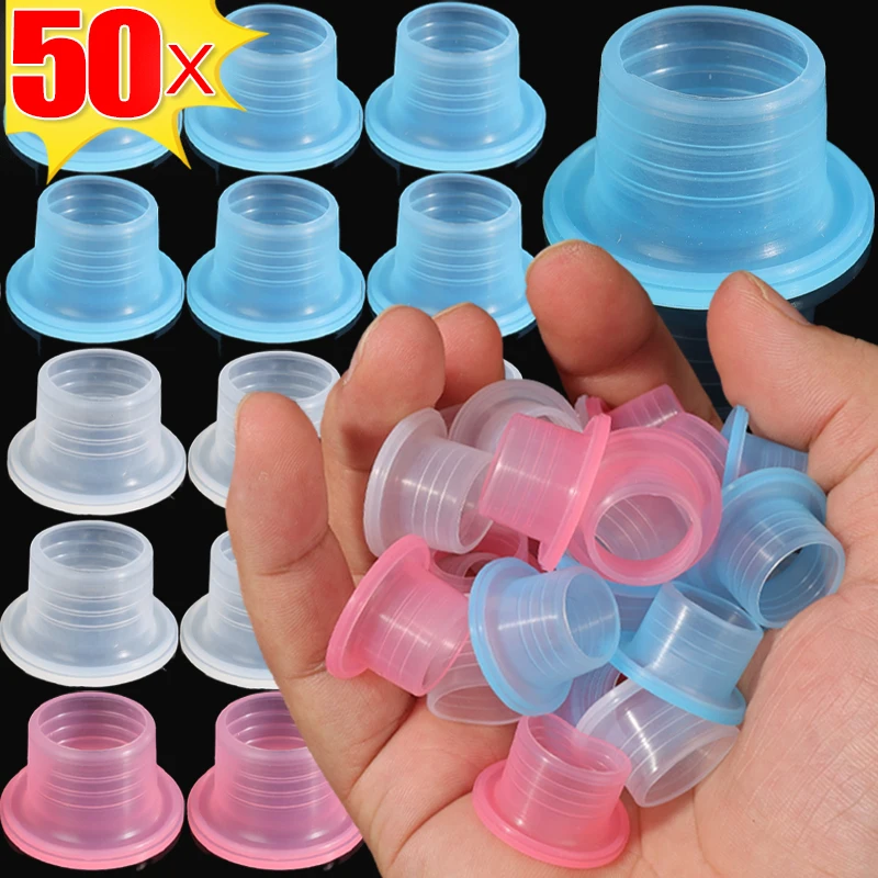 50/10Pcs Faucet Sealing Gasket Silicone Prevent Dripping Leak-proof Sealed Buckle Rubber Pipes Washer Threaded Pipe Fitting Plug