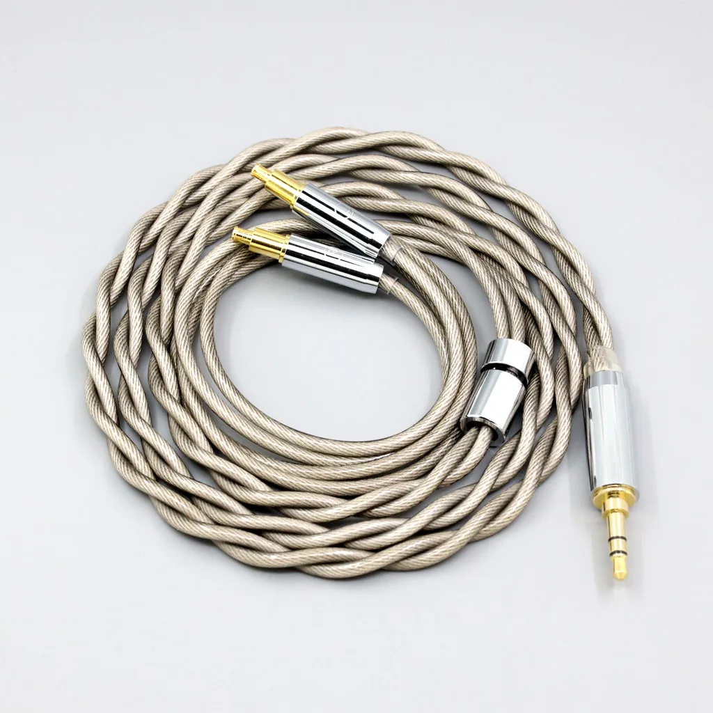 LN 007835   Cable de auriculares Chapado en plata Type6 756 core 7n Litz OCC para Audio Technica ATH-ADX5000 MSR7b 770H 990H A2DC