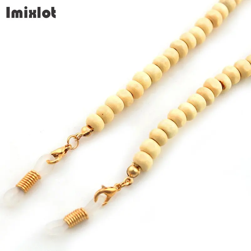 2022 New Wooden Beads Glasses Chain for Women Non-slip Eyeglasses Cords Sunglasses Strap Fashion Chic Women Eyeglass Accessories