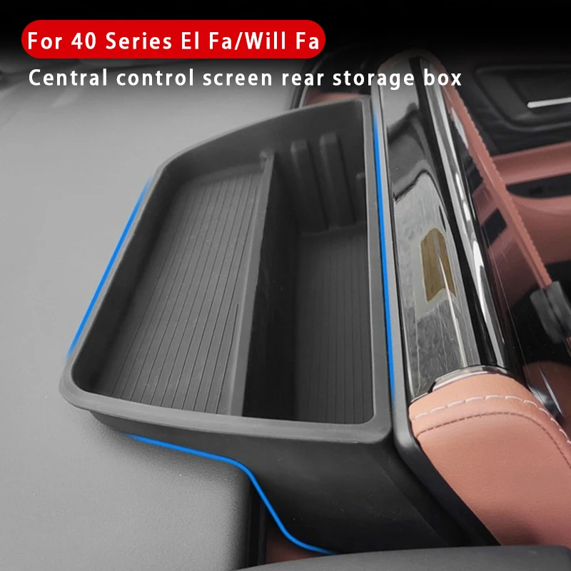 

For Toyota Alphard AH40 2022-2024 Center Console Armrest Storage Box Silicone Car Center Console Dash Tray Storage Box