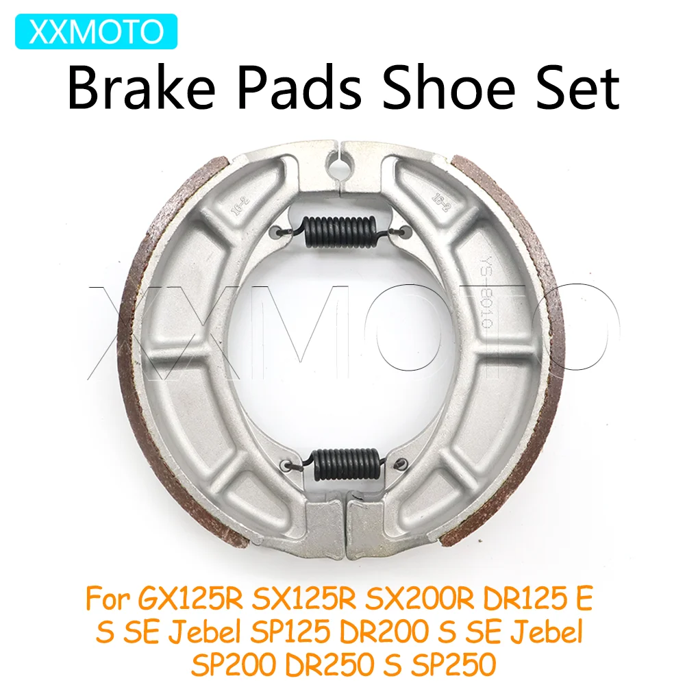 For SUZUKI GX125R SX125R SX200R DR125 SP125 DR200 SP200 DR250 SP250 GX SX 125R Motorcycle Brake Shoes Brake Pads Drum Shoe