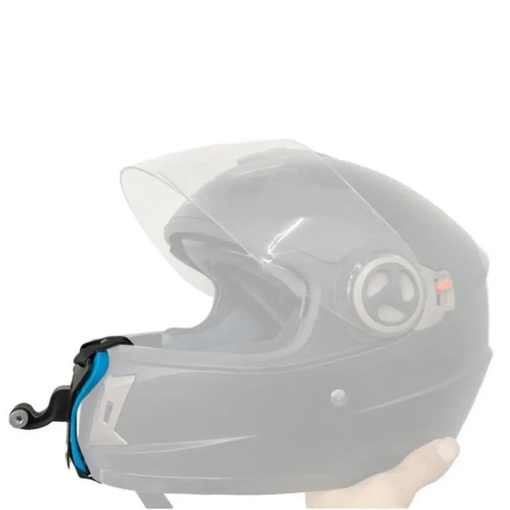 Soporte de montaje para barbilla de casco de cara completa, cinturón integrado para casco de motocicleta, soporte práctico para Barbilla, accesorios para cámara, 1 ud., el más nuevo