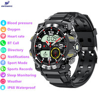 2025 New Men's Smart Watch Bluetooth Call IP68 Waterproof Blood pressure Heart Rate Sleep Monitor Outdoor Sport Smartwatch Men