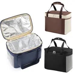 Large Insulated Lunch Bag Adult Kids Men Thermal Cool Hot Food Storage Tote Box