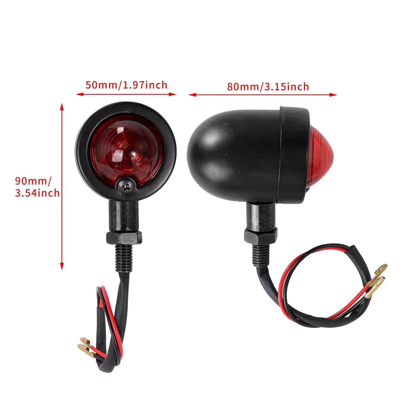 

2 Pieces, Motorcycle Turn Signal Lights Professional, Replacements, Easy Installation, Indicator Light, Accessories