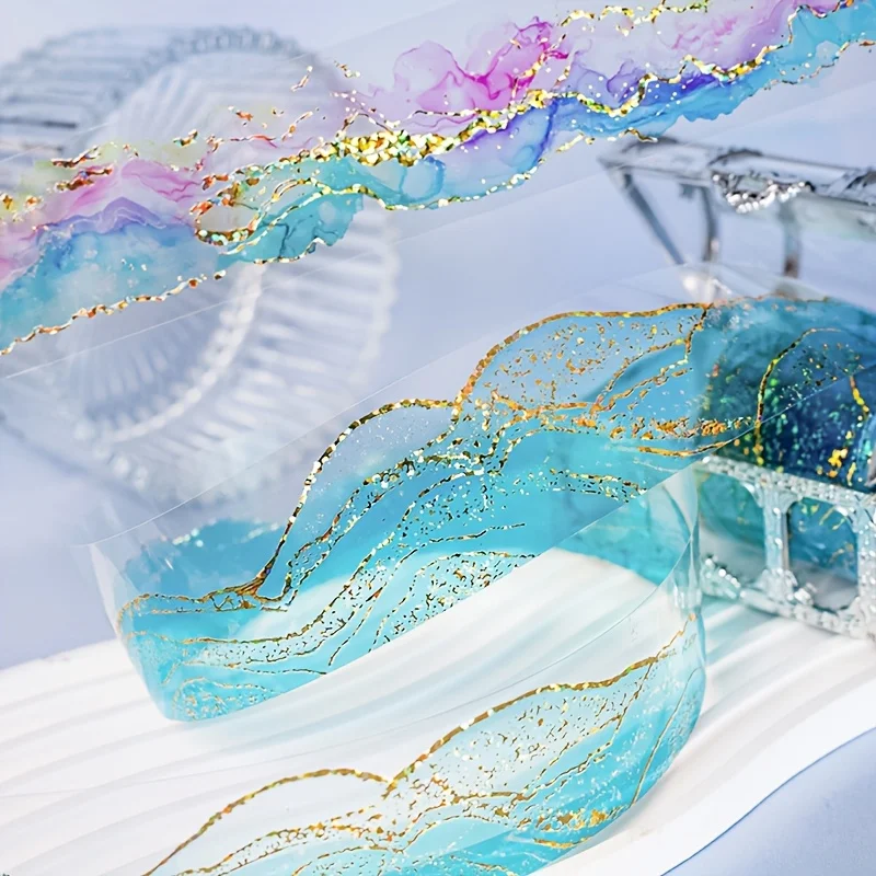 لفة واحدة من شريط زخرفي PET نابض بالحياة - مثالية لسجلات القصاصات والمذكرات والمخططين وما إلى ذلك #1