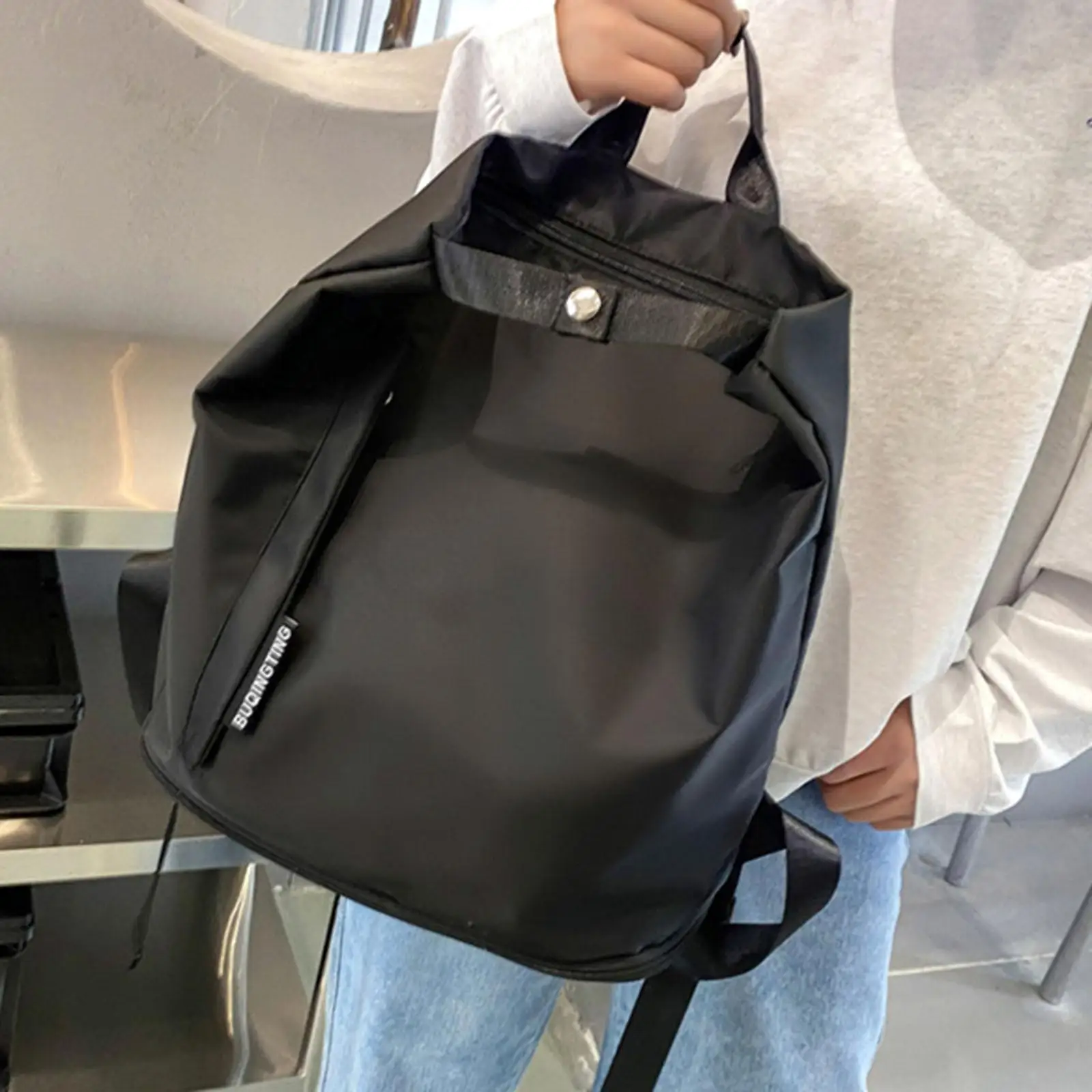 Sports Duffel Bag with Zipper with Shoes Compartment Handbag Unisex Fashionable Exercising Hiking Yoga Clothes Swim Gym Bag