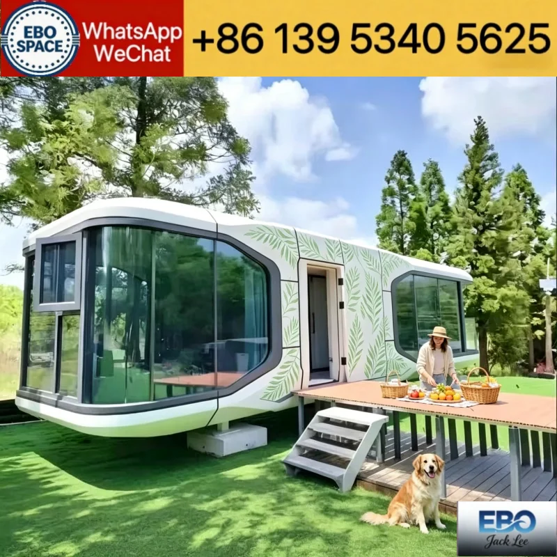  High Grade Expand Out Prefabricated Container Home Double Glazed Window Thermal Insulation 2 Bedroom Mobile Cabin Countryside H