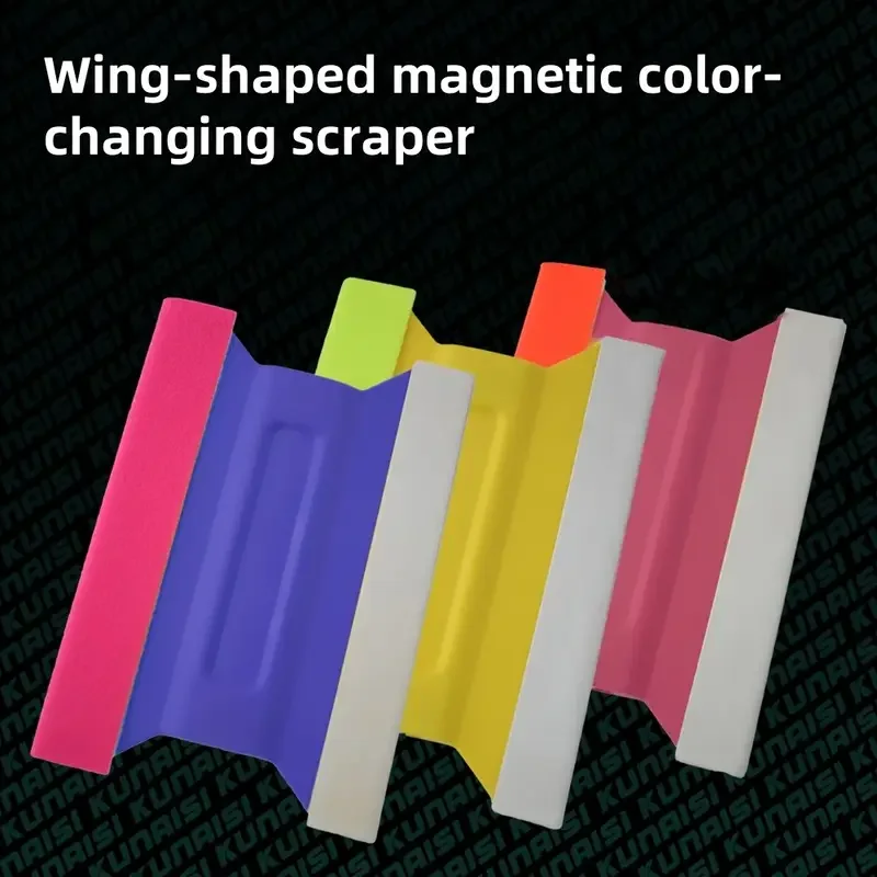 Professional Magnetic Microfiber Felt Squeegee for Car Vinyl Wrap Window Tint Tool Scratch-Free Applicator​  Car Accessories​