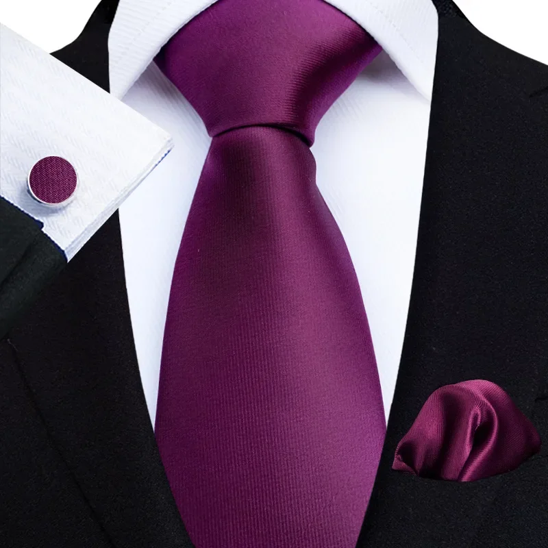 Luxury Mens Ties Floral Black Gold Ties Paisley Grid NeckTie Pocket Square Cufflinks Set Men\'s Wedding Party Tie