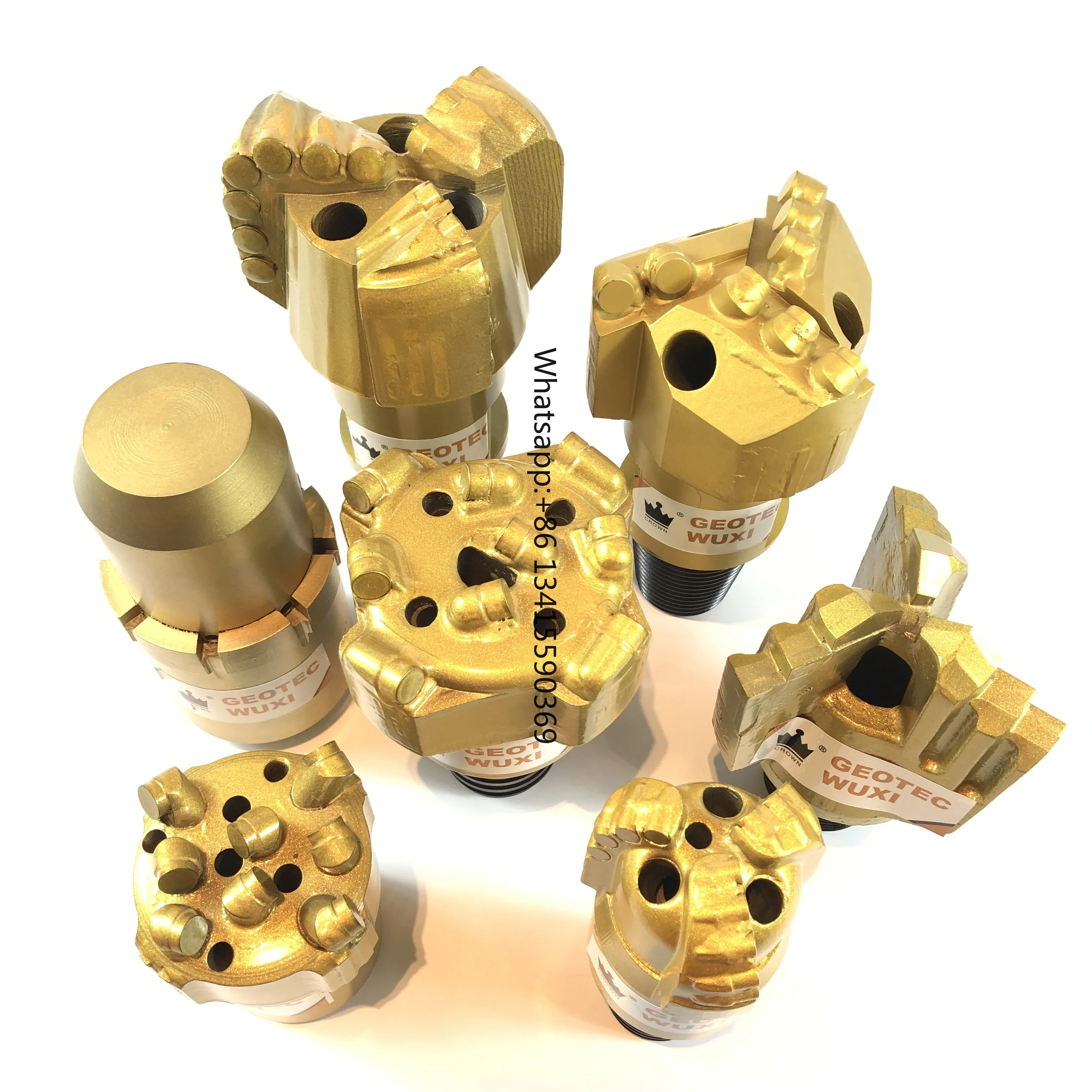 

CROWN Drill 3 Blades 4 wings API Non-Core Drag Sizes HQ/NQ/PQ China Manufactures Pdc Bit