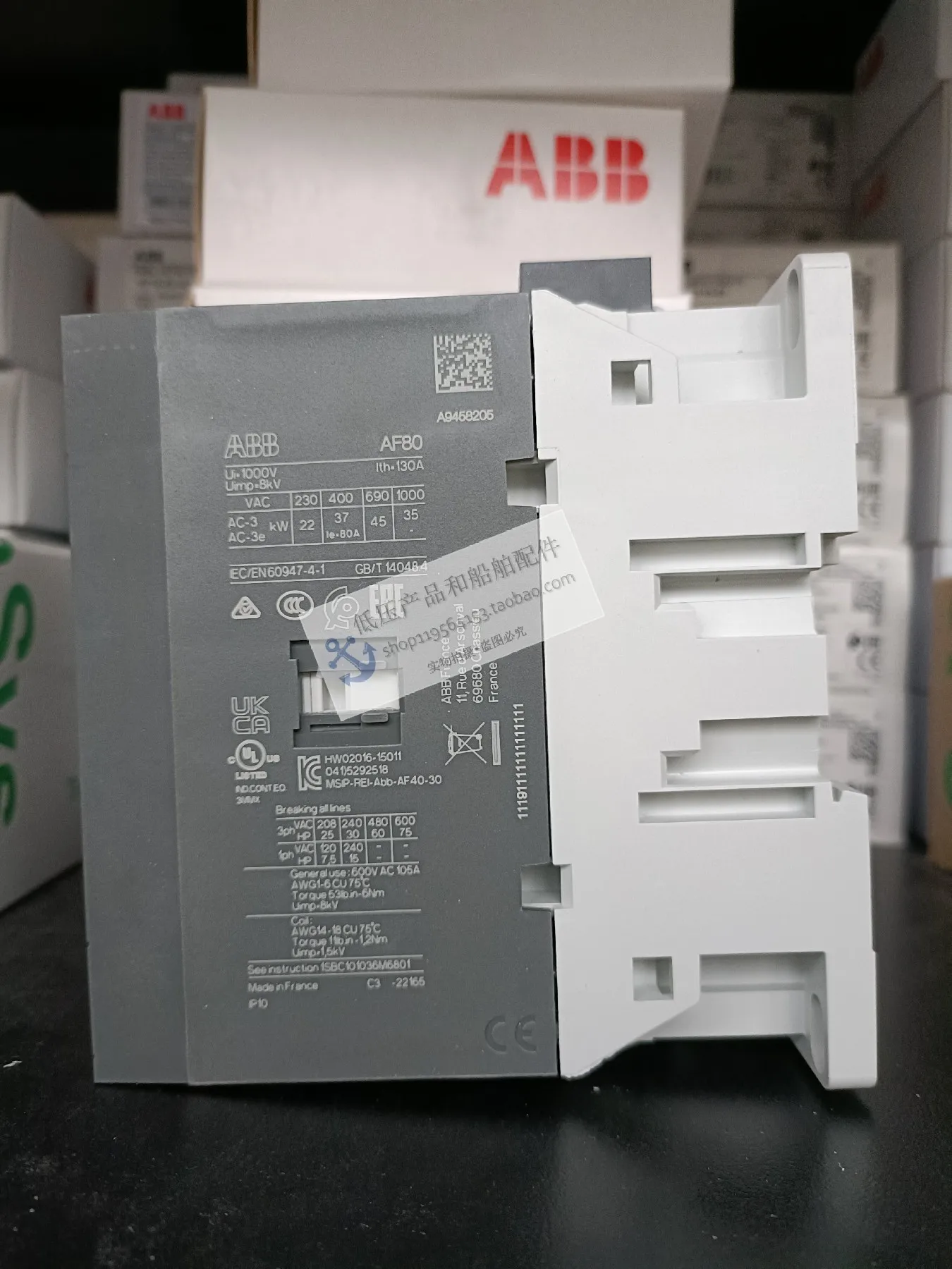 New Original ABB AC And DC Contactor AF80-40-00-11 Voltage 20-60VAC/DC 60Hz