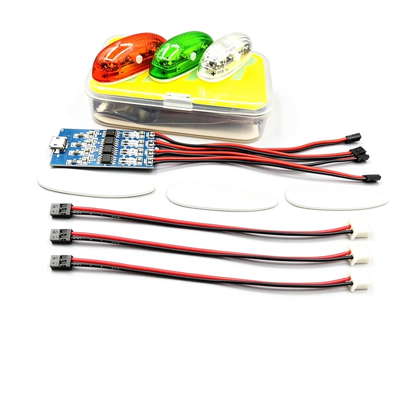 ZMR Wireless Night Flight Strobe Light, 4 Flash Modes, RC Aircraft Quad Navigation Lamp