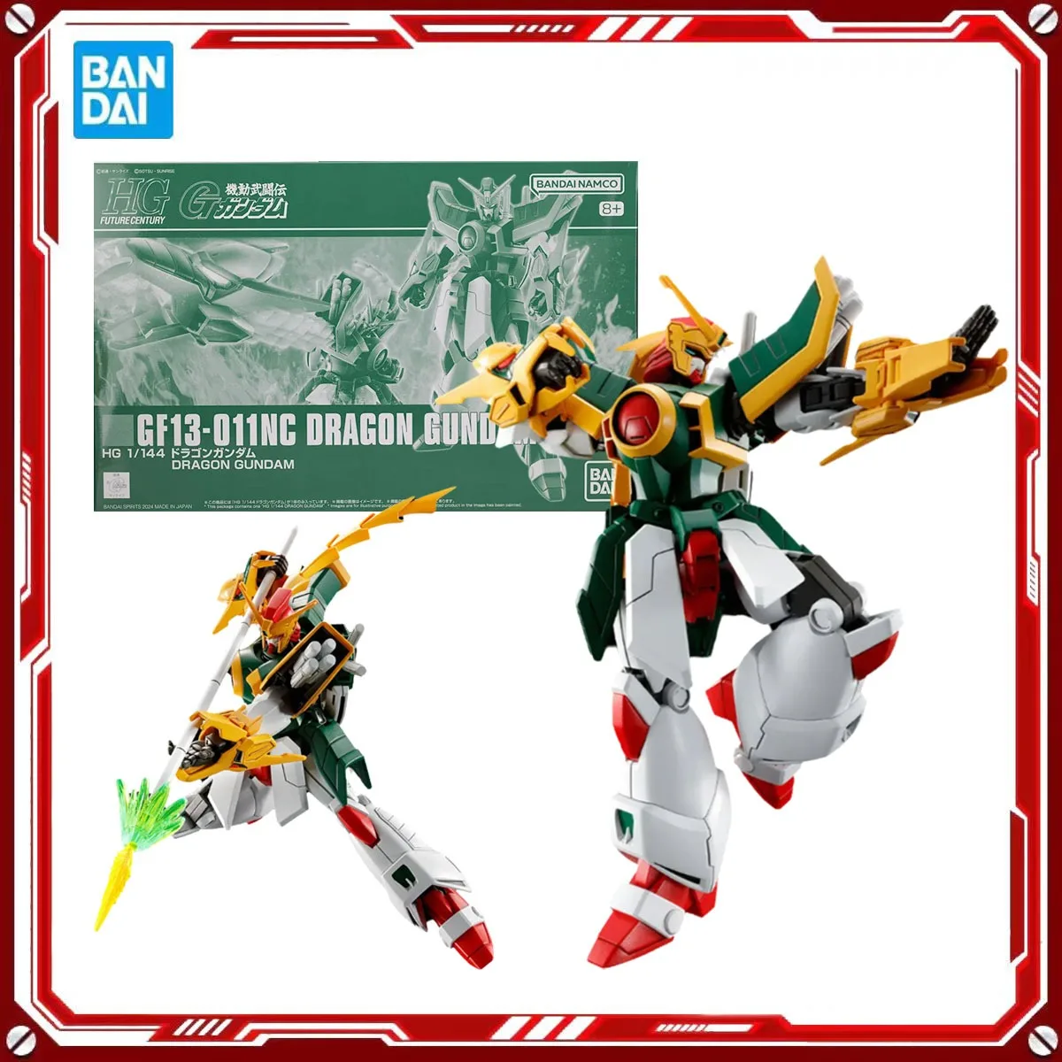 

Bandai натуральная аниме-модель Gundam, наборы GF13-011NC Dagno Gundam Toys HG, экшн-фигурка, сборная модель, подарок для детей, рождественский подарок