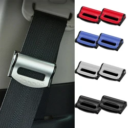 2pcs Universal Car Safety Seat Belt Buckle Clip Seatbelt Stopper Adjuster Clip To Relax Shoulder Neck Car Strap Clips