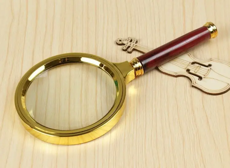 1A Metall-Lupe 50mm Hochauflösende Handlupe zum Lesen, für wissenschaftliche Experimente, Sonnenlicht-Feuerung, Schmuckbeobachtung – Detail 6