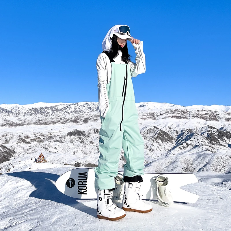 Pantalones de esquí de invierno para hombres y mujeres, monos de esquí, deportes al aire libre, pantalones cálidos impermeables a prueba de viento,