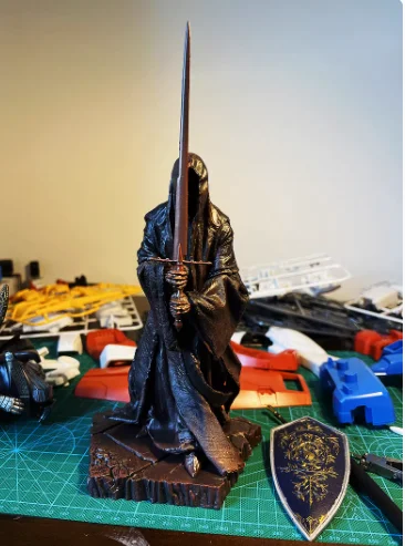 

30cm High quality Collection Dark Knight Witch King Black Riders Ringwraiths Collection model figure PVC Statue Decoration gift