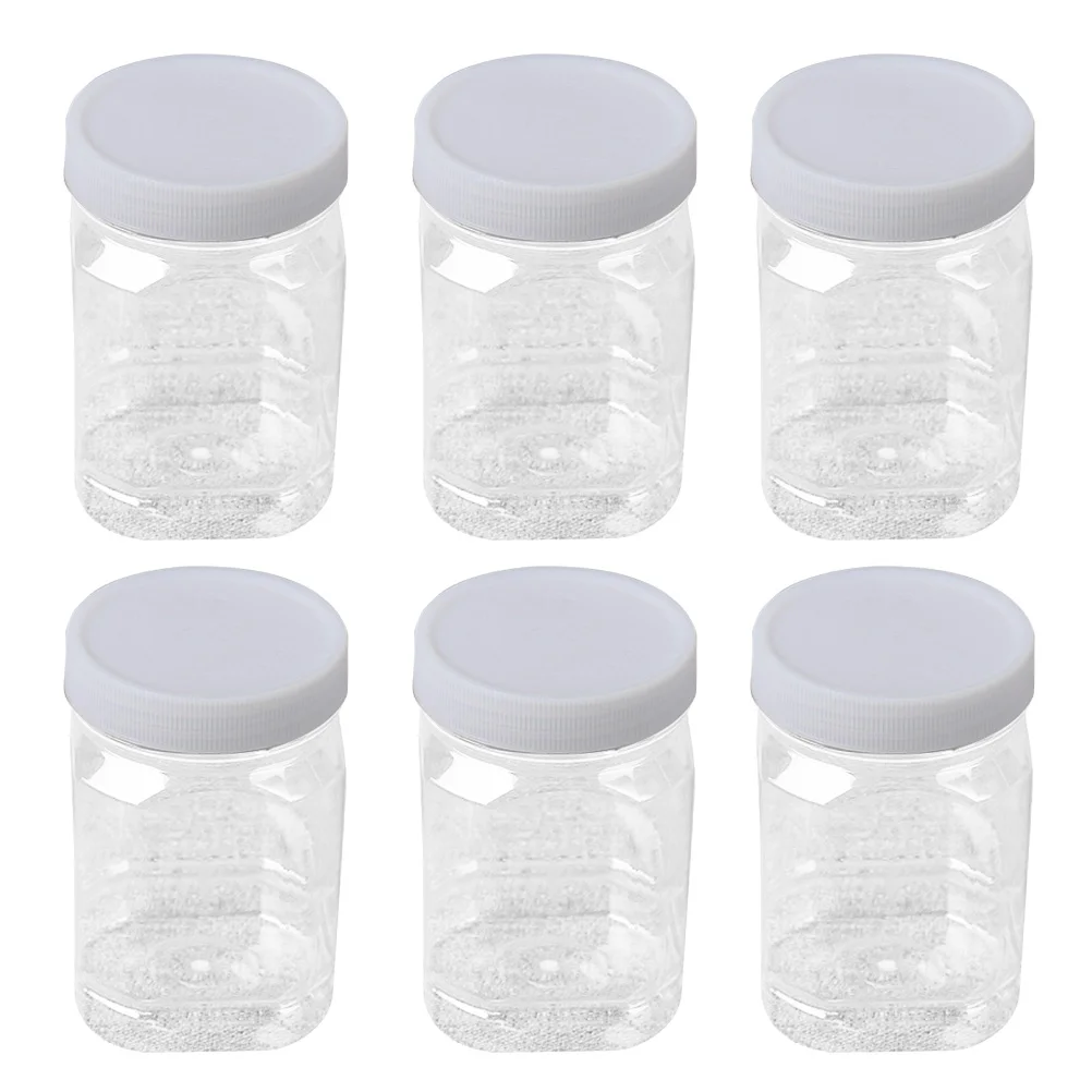 

12 Pcs Cereals Plastic Bottle Containers for Food Storage with Lids Airtight Snacks