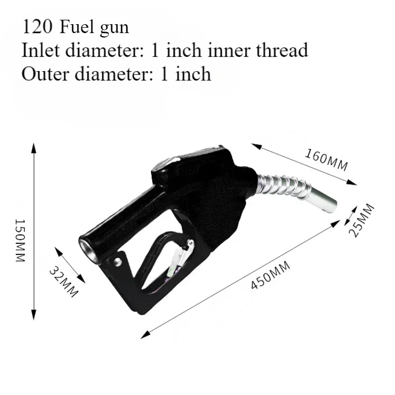 120 Caliber One Inch Refueling Tool, Suitable for Portable High Flow Refueling Machine Accessories