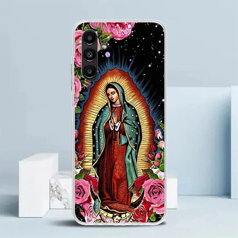 Virgin De Guadalupe Virgen Mary Phone Case For Samsung Galaxy A15 A14 A13 A12 A55 A54 A53 A52 A35 A34 A33 A32 A25 A24 A23 A22 A0