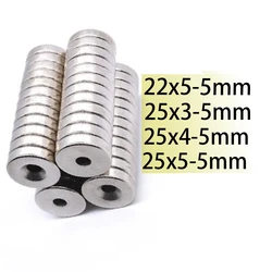 N35 25x3-5  25x4-5 25x5-5  NdFeB Hole 25x3 Neodymium Magnet Super Rare Earth Powerful  Round Countersink  Disc Magnetic Ring