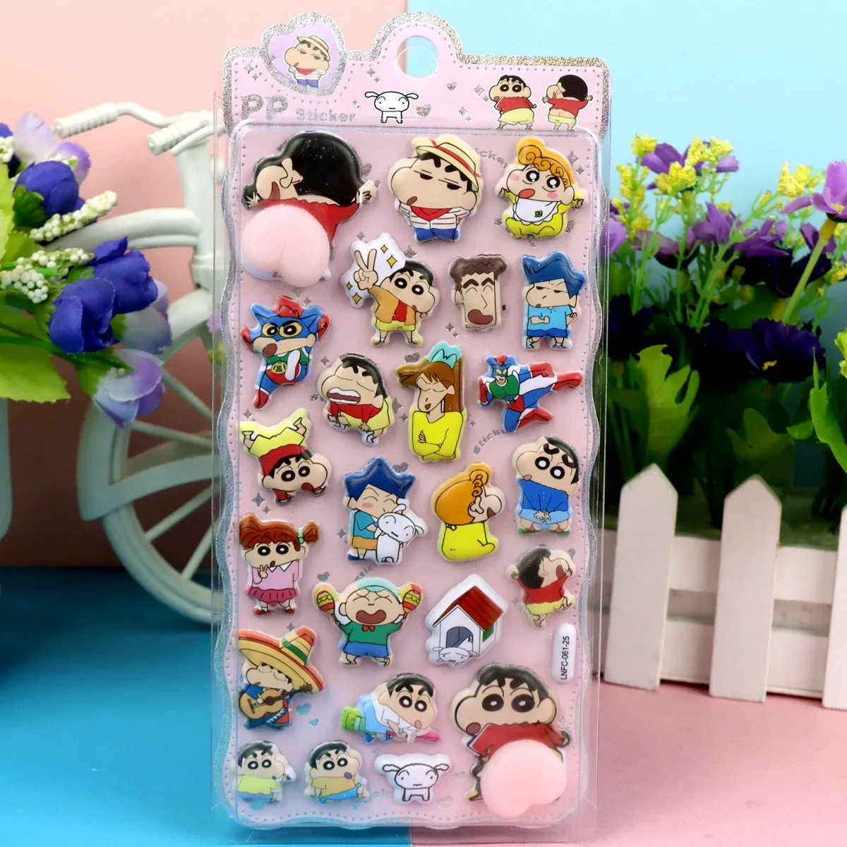 สติกเกอร์นูน 3 มิติ ลายชินจัง น่ารัก สไตล์ใหม่ 4 แบบ  นุ่ม บีบได้  คลายเครียด  ตกแต่งเคสมือถือ แล็ปท็อป  น่ารัก  งาน DIY