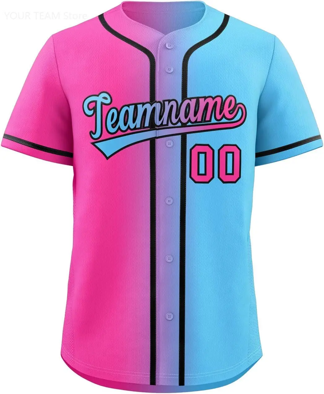 

Custom Stitched Baseball Jersey Personalized Name Number Gradient Color SportsUniform Team Jersey For Games Practice Casual Wear