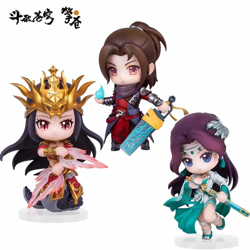 Stock Original Genuine Xiao Yan Yun Yun Medusa Q Version Fights Break Sphere Figure PVC Anime Portrait Model Toy Collection