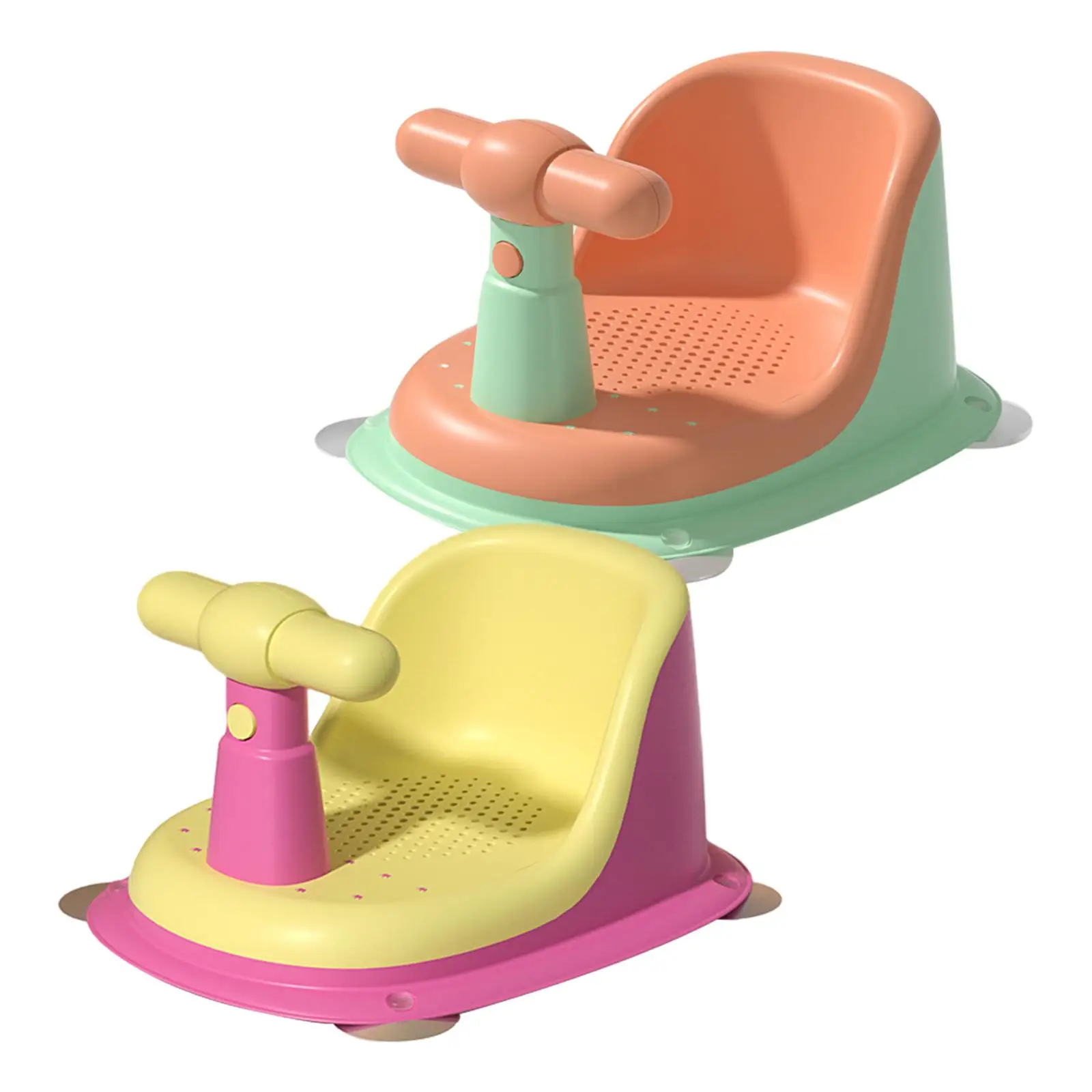 Infant Bath for seat with High Backrest and Soft Pad for Bathtub Shower Safety Support for Boys Girls