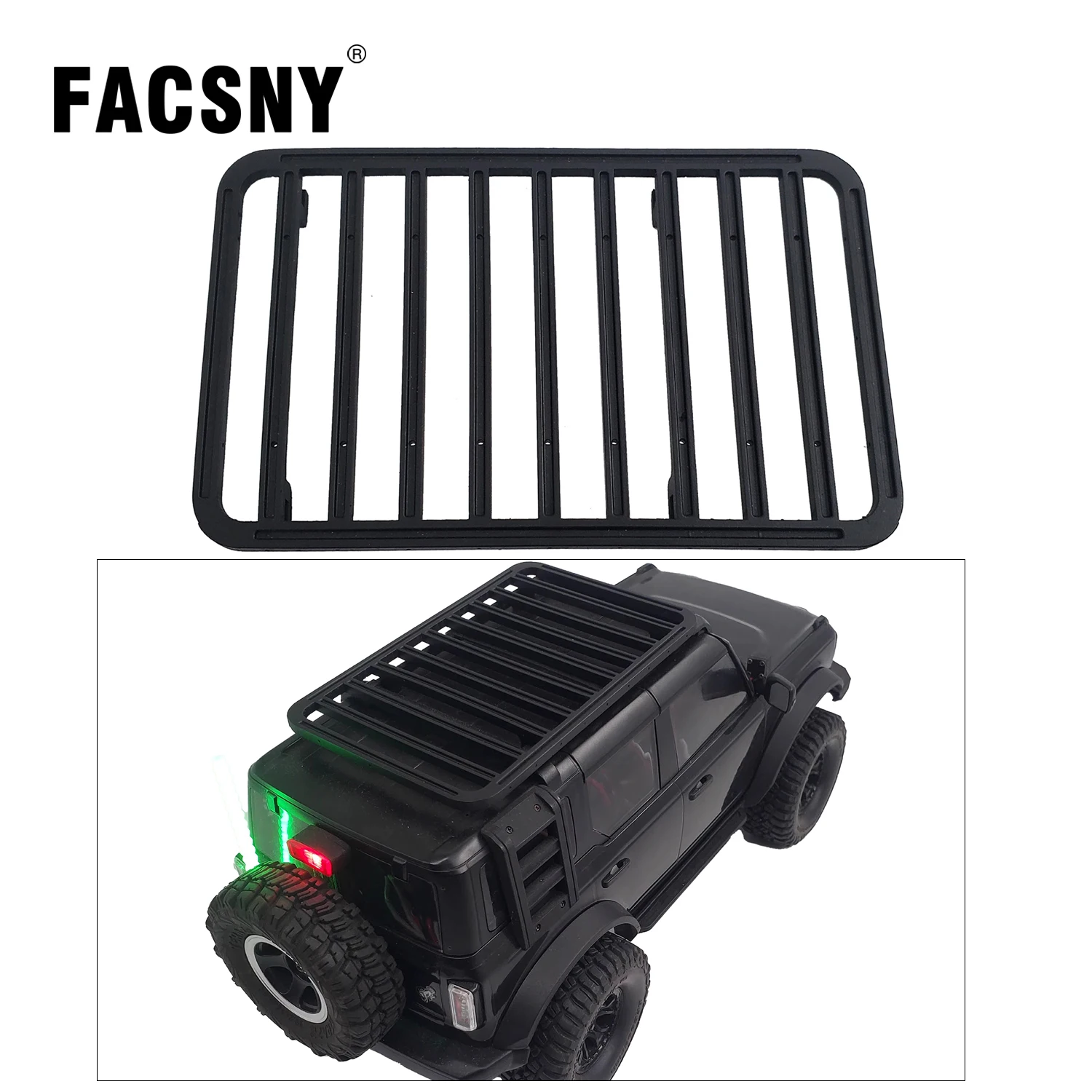 Simulation Roof Rack Luggage Rack For 1/18 RC Crawler Car Trx4m Bronco Upgrade Parts