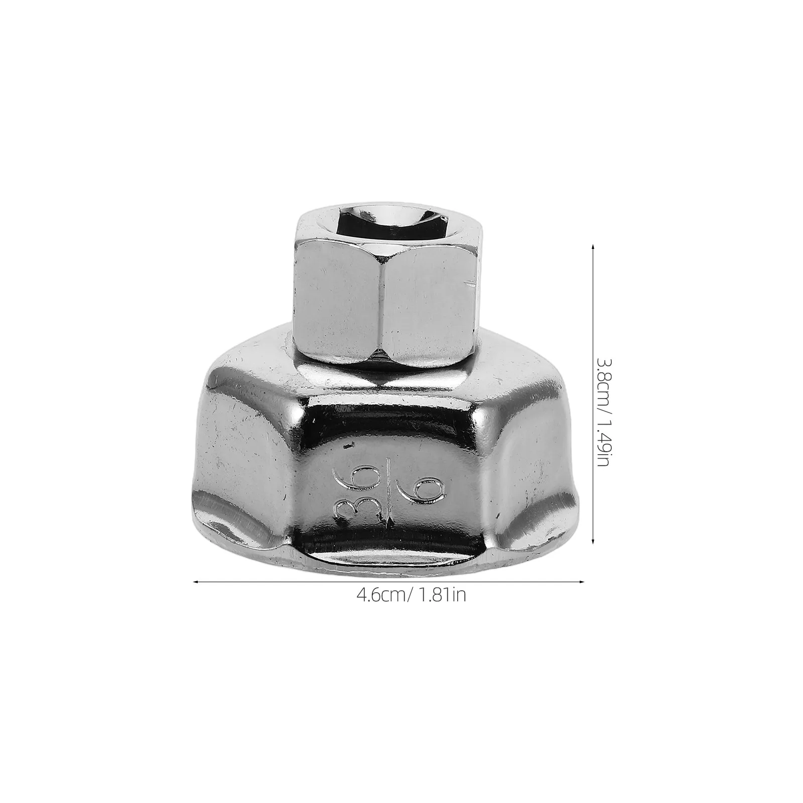 Heavy Duty Steel Oil Filter Wrench 36Mm Cap Style Universal Car Oil Filter Maintenance Steel Wrench