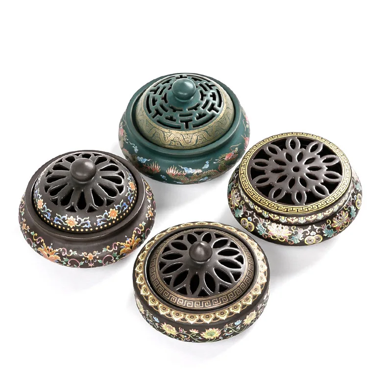 

Incense burner, backflow aromatherapy burner, incense enamel color