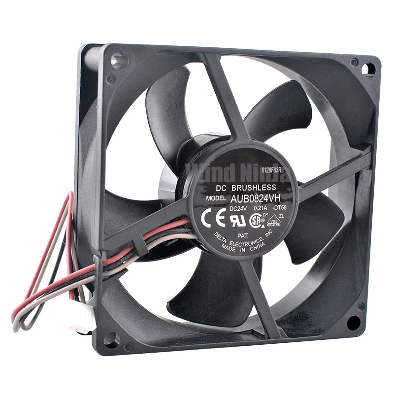 

AUB0824VH 8cm 80mm fan 80x80x25mm DC24V 0.21A 3pin 4200rpm Axial flow fan cooling fan for frequency converter