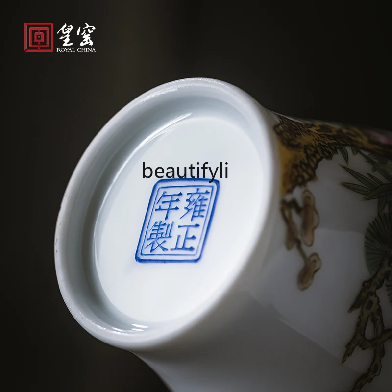 المينا زهر البرقوق الصنوبر نمط فرع النمط الصيني الرجعية زخرفة المنزل الكلاسيكي #3