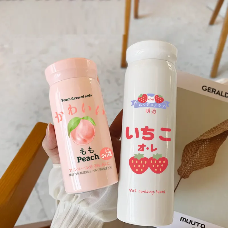 

Large Capacity Water Bottle, Various Styles, Pink, White Vacuum Cup, Stainless Steel, Juice, Milk, Tea, Car Mugs, Gifts, 1000ml